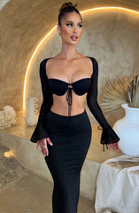 Priscilla Top - Schwarz