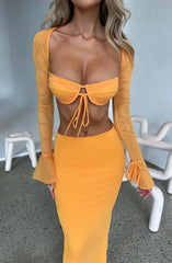 Priscilla Top - Tangerine