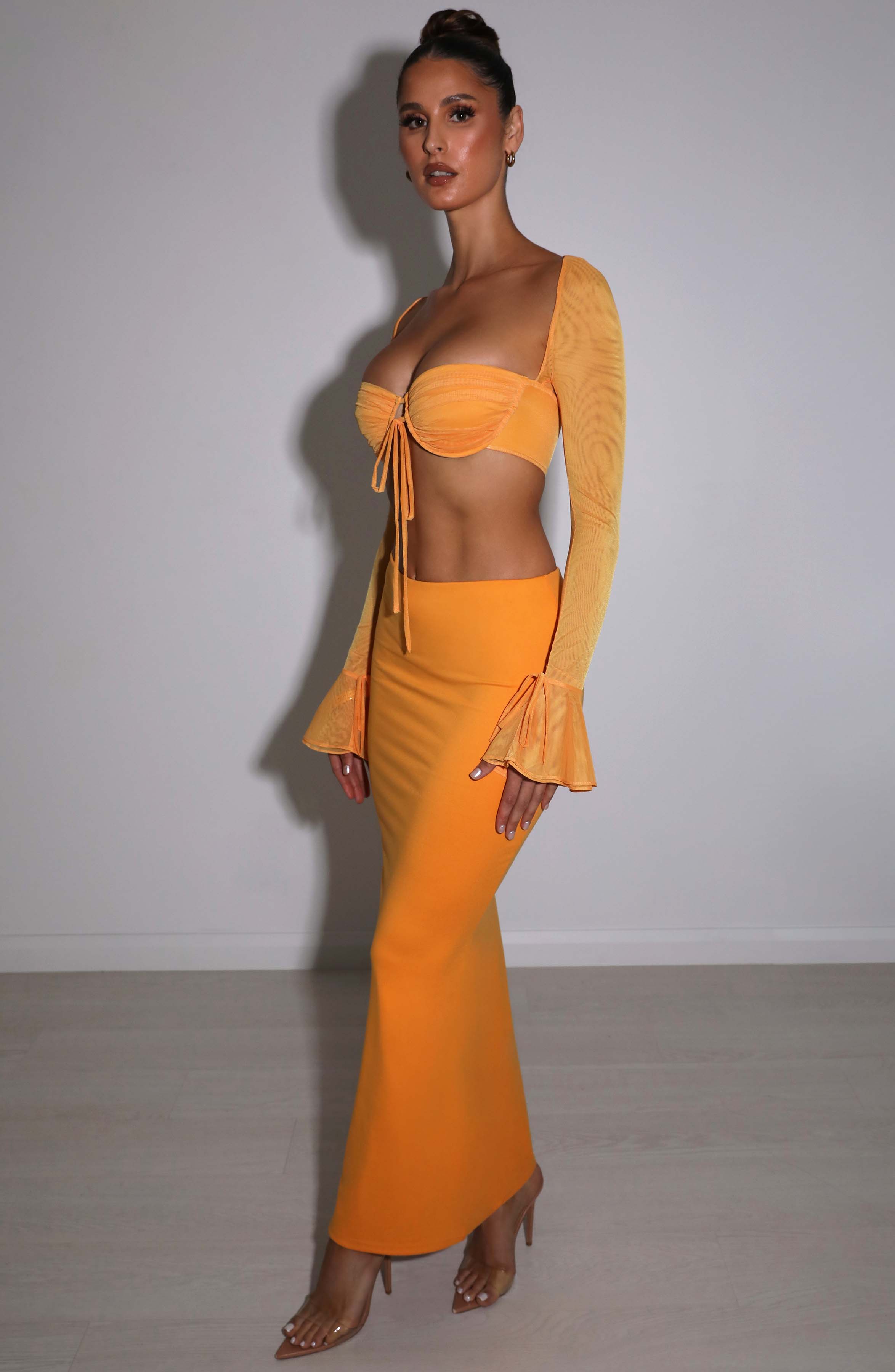 Priscilla Top - Tangerine