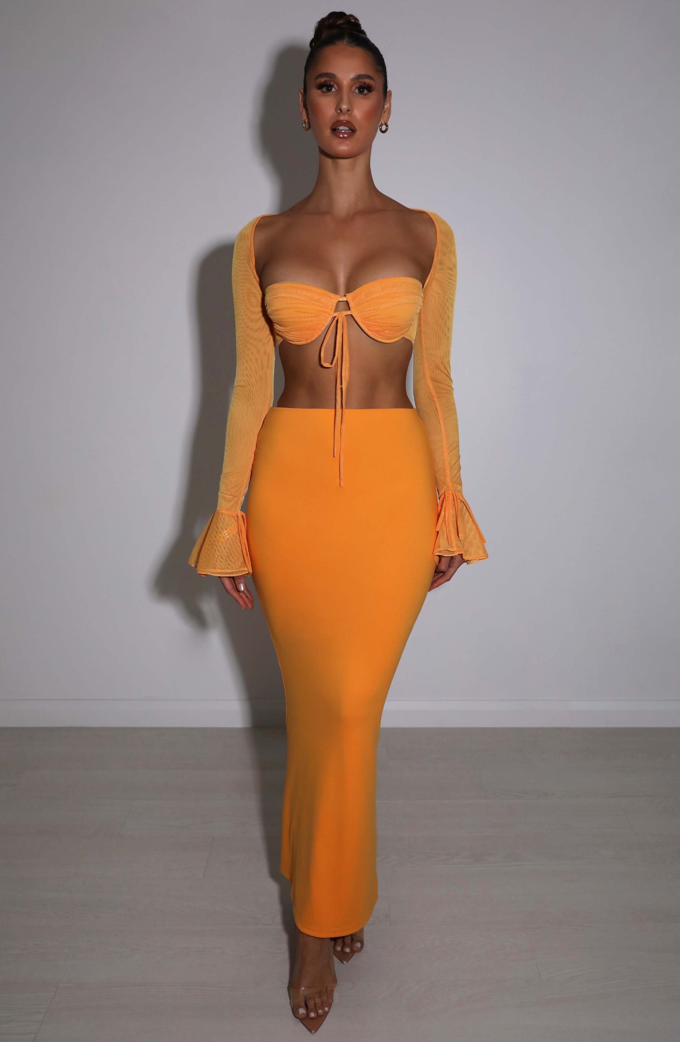 Priscilla Top - Tangerine