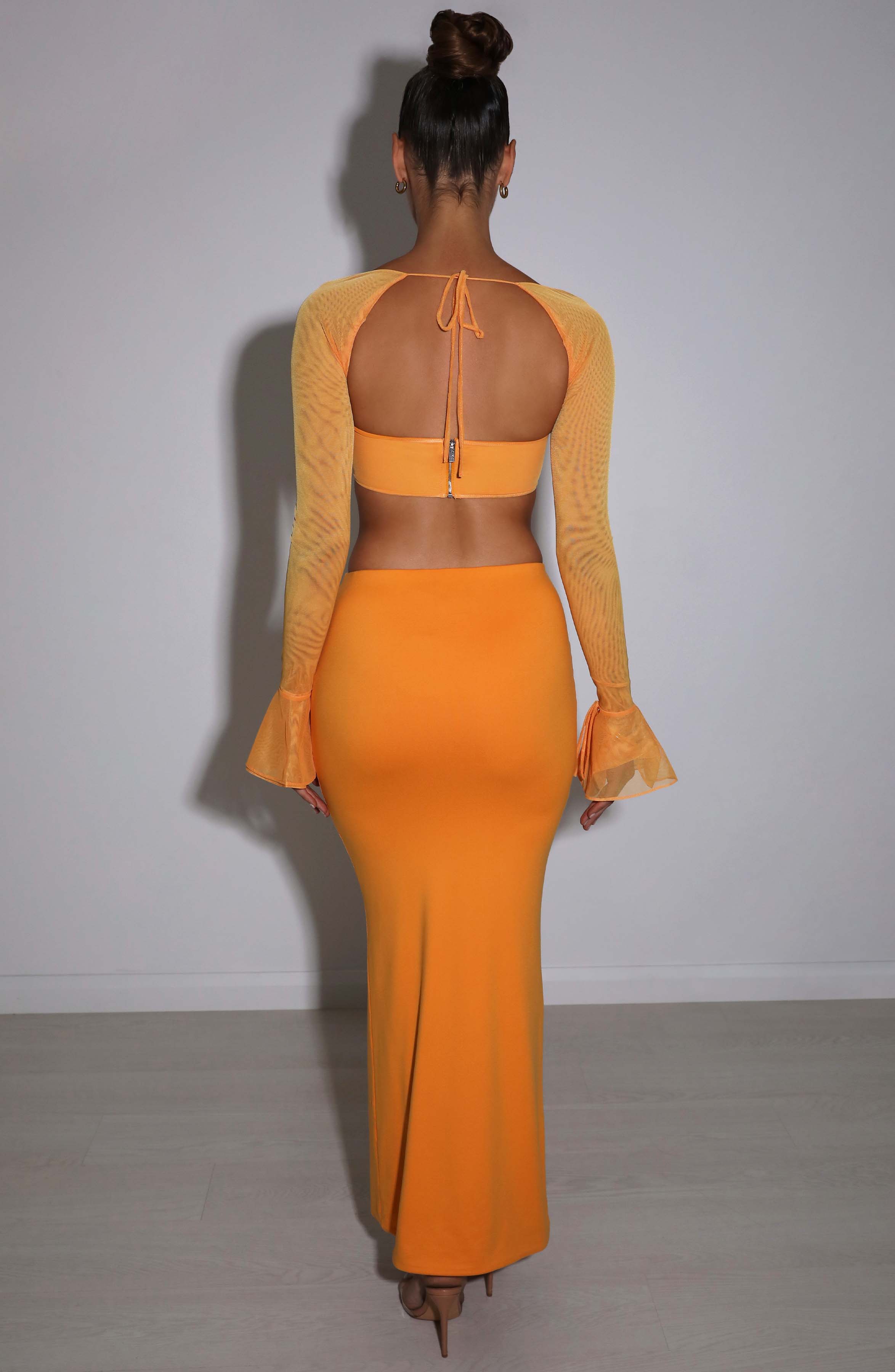Priscilla Top - Tangerine