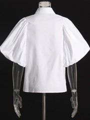 Puff Sleeve Loose Fit Shirt