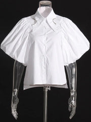 Puff Sleeve Loose Fit Shirt