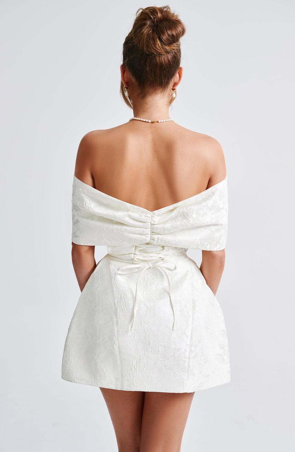 Raquel Mini Dress - Ivory Selfyy Raquel Mini Dress - Ivory Selfyy