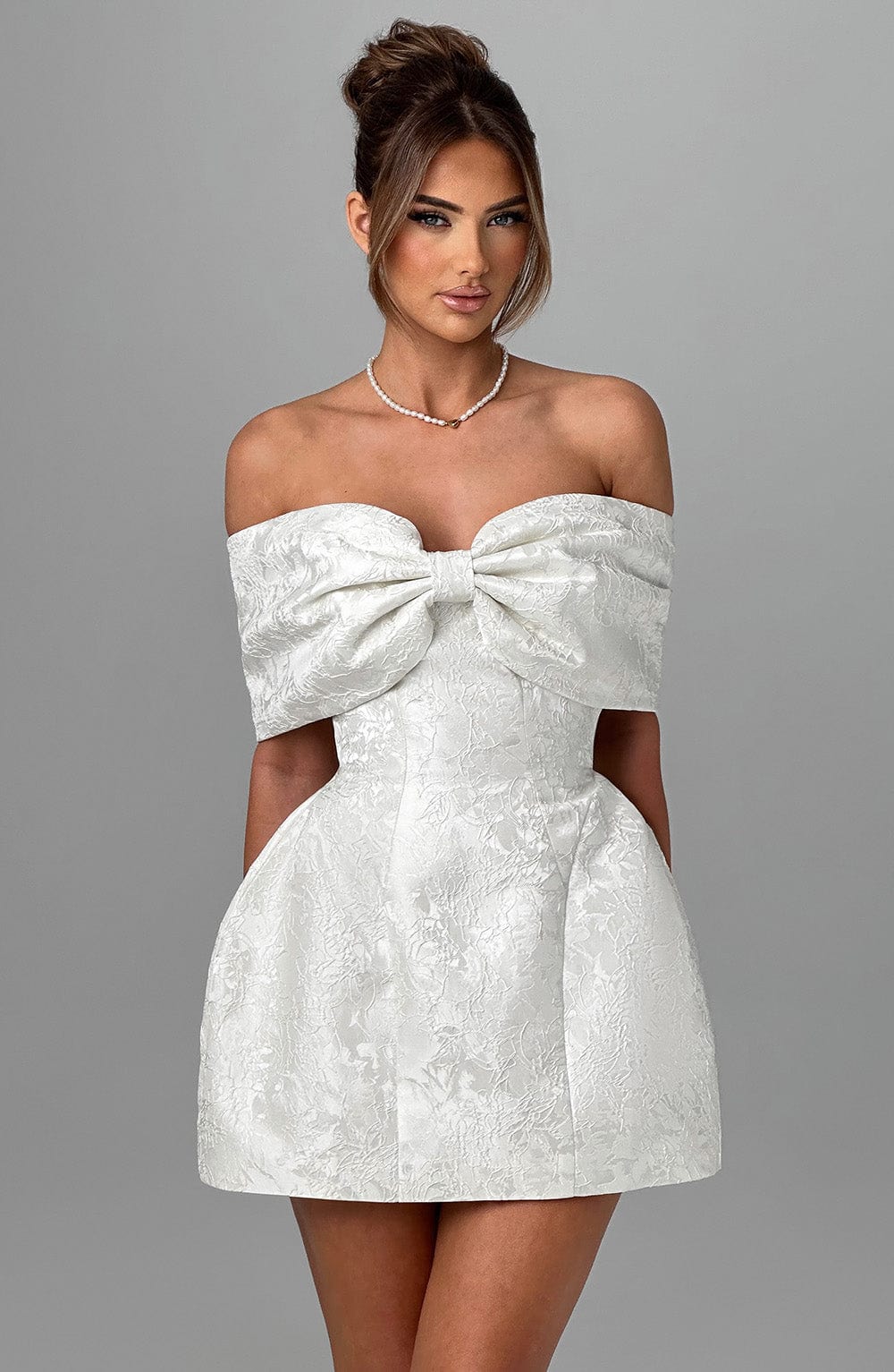 Raquel Mini Dress - Ivory Selfyy Raquel Mini Dress - Ivory Selfyy
