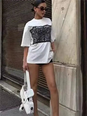 Retro Chic Printed Tee