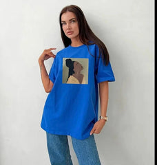 Retro Graphic Printed Loose Casual T-shirts