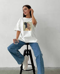 Retro Graphic Printed Loose Casual T-shirts