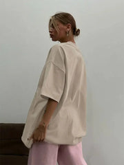 Retro Loose Cotton T-Shirt
