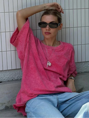 Retro Loose Cotton T-Shirt