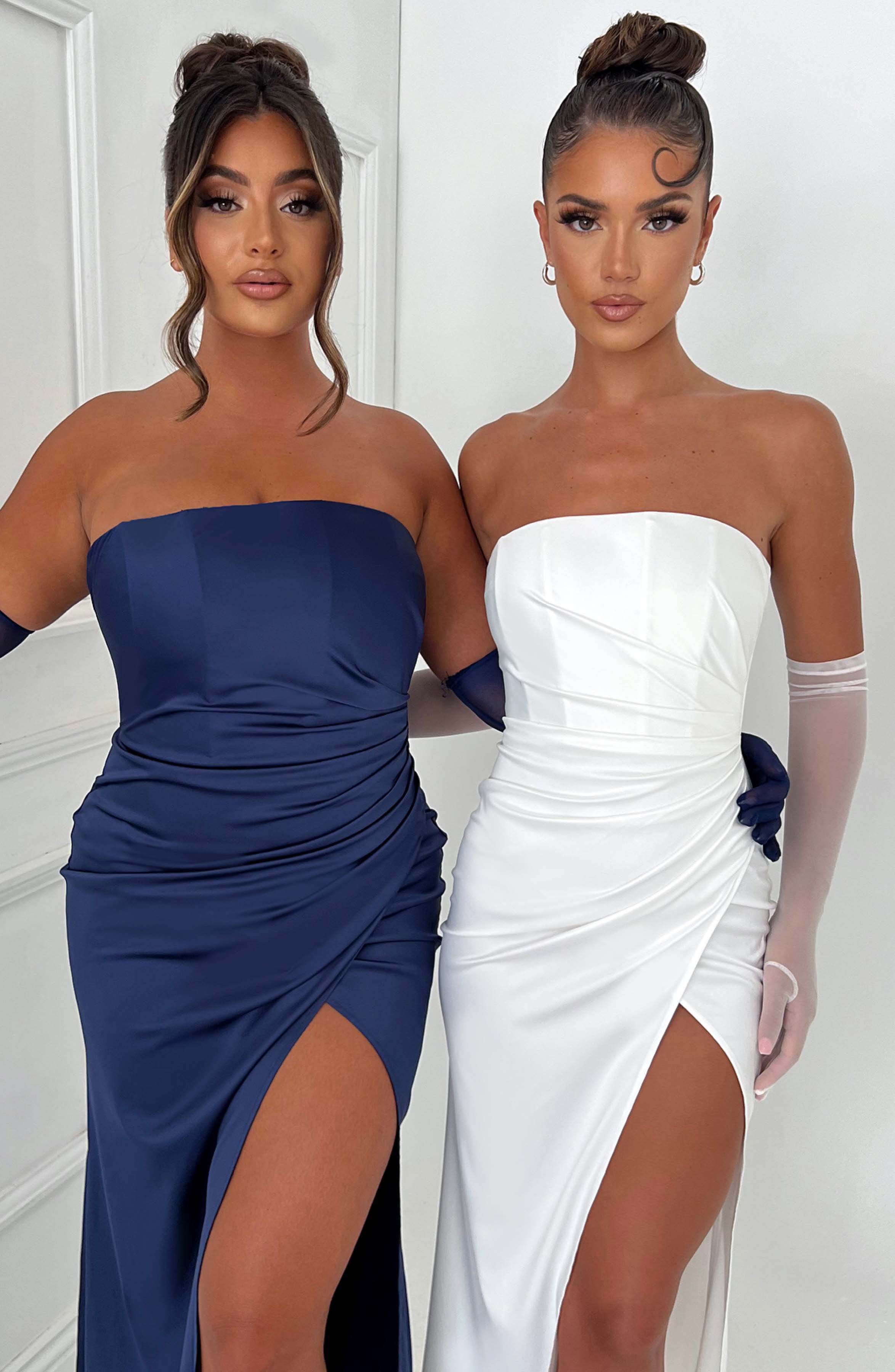Safiya Maxikleid - Marineblau