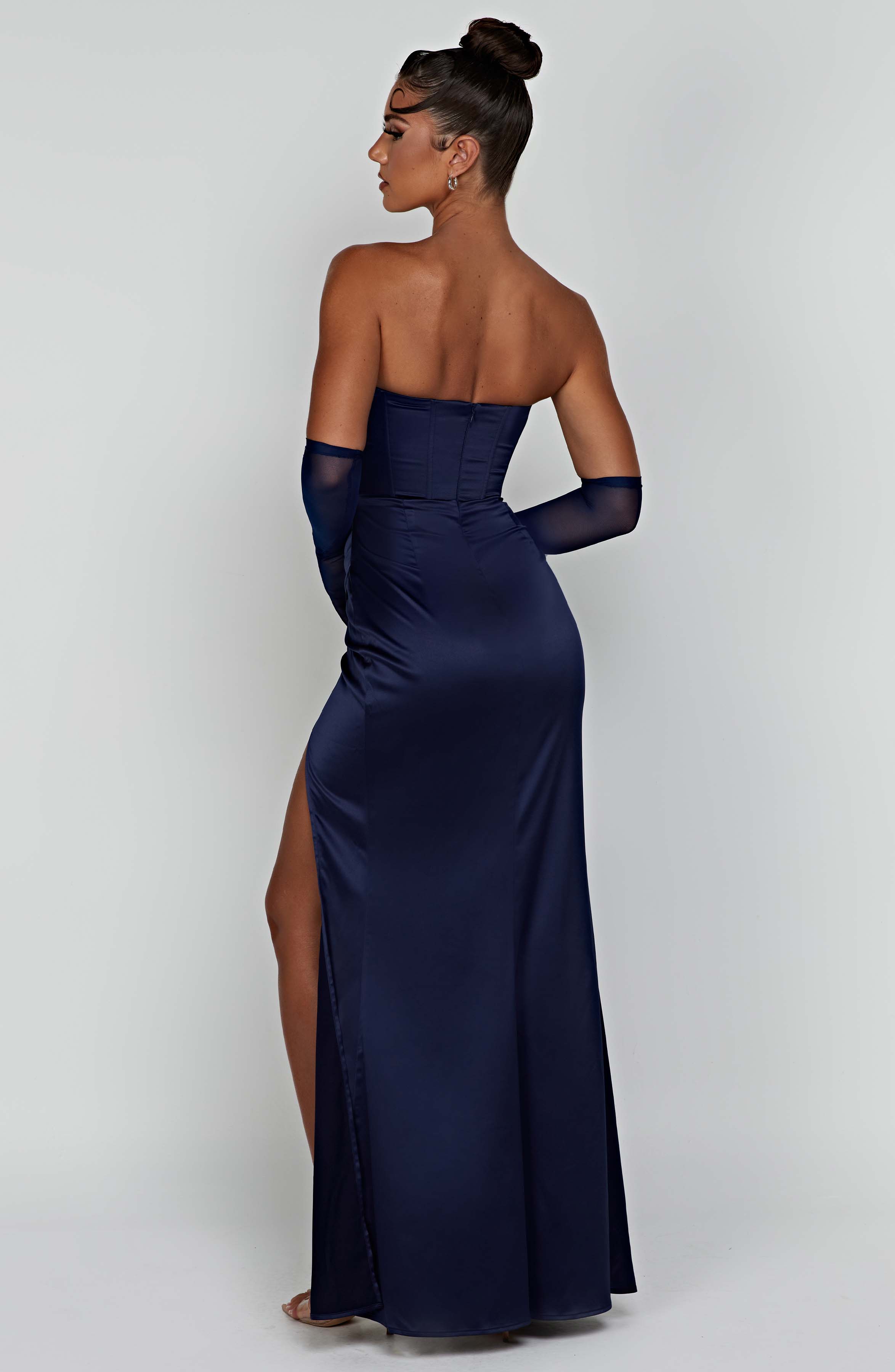 Safiya Maxikleid - Marineblau