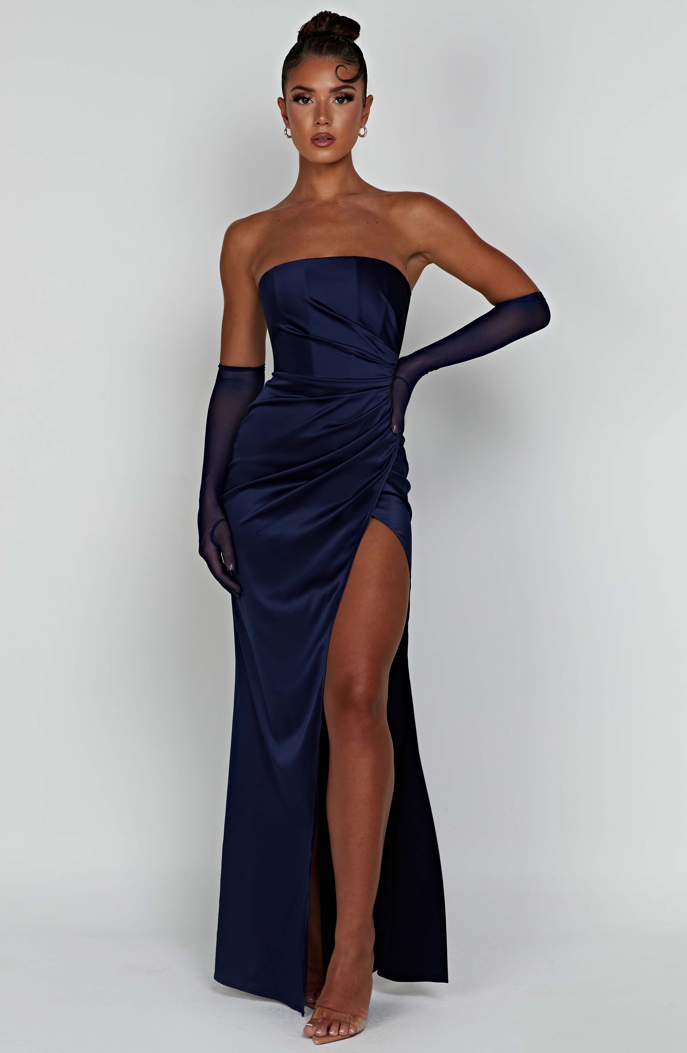 Safiya Maxikleid - Marineblau