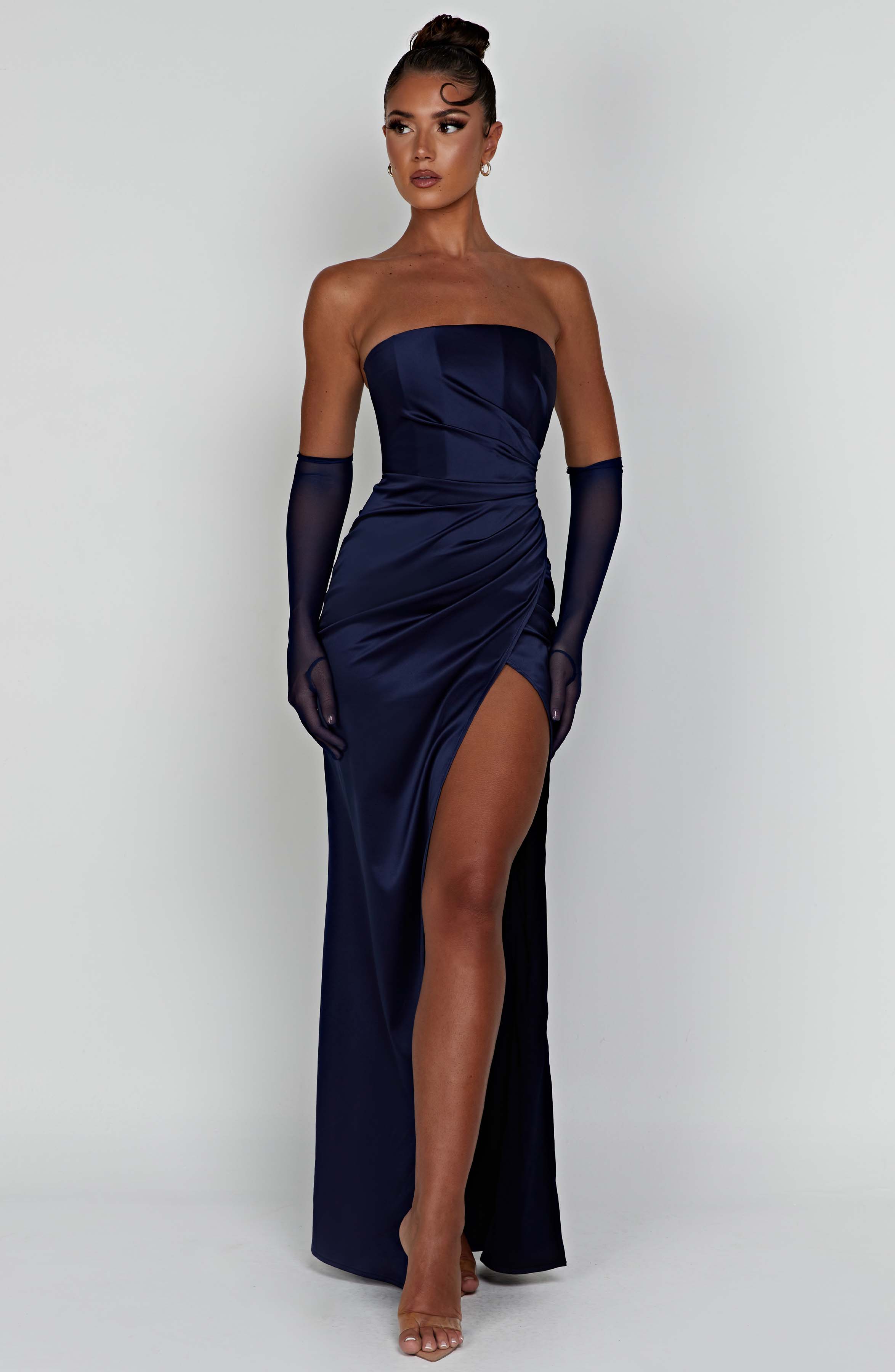Safiya Maxikleid - Marineblau