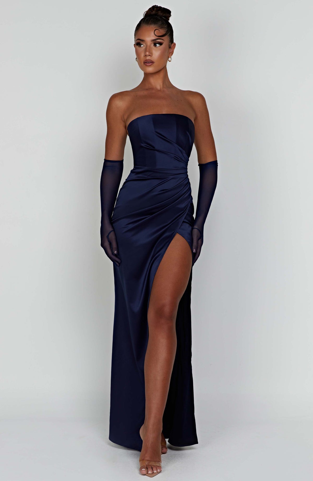 Safiya Maxikleid - Marineblau