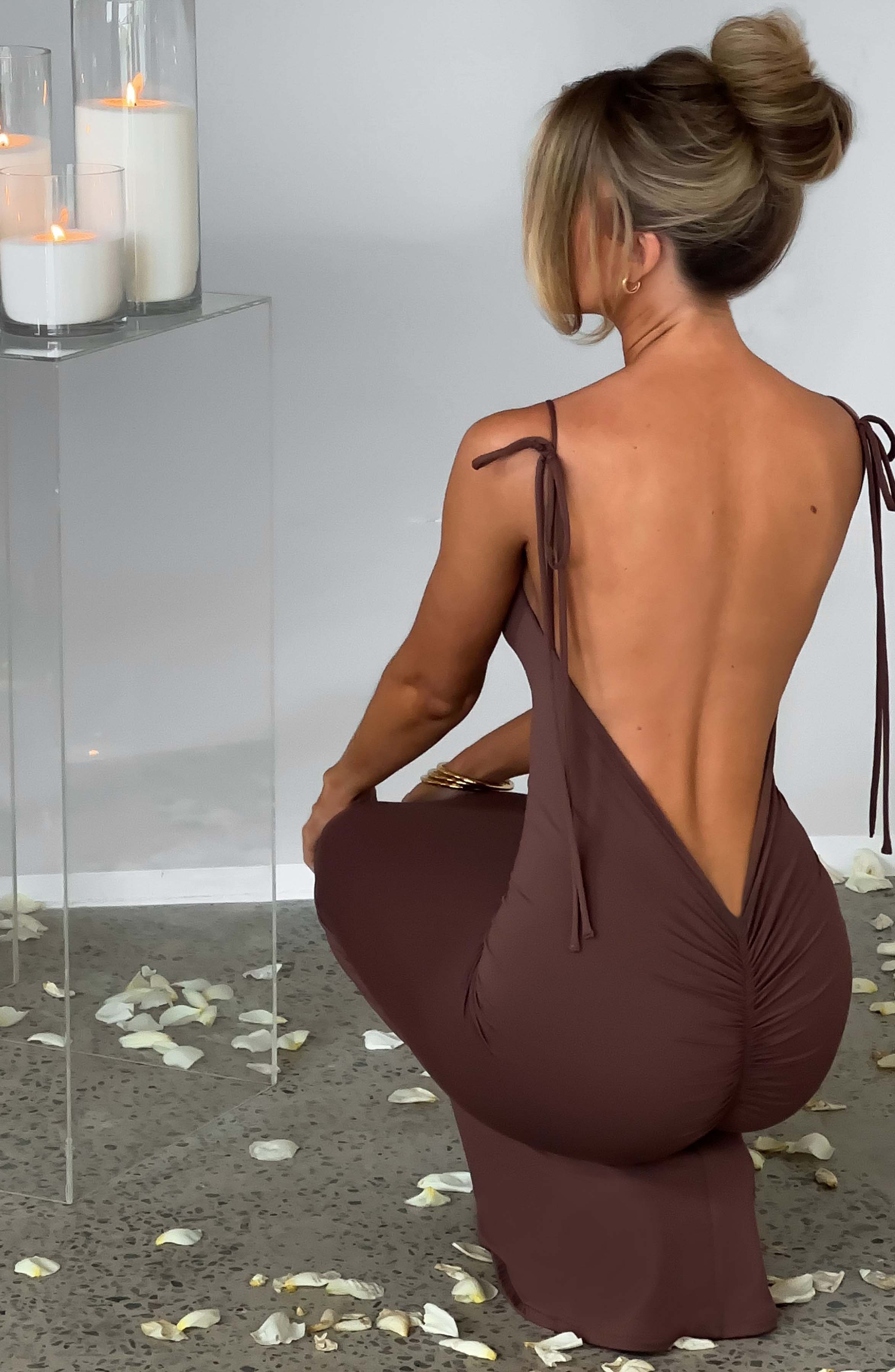 Sanya Maxikleid - Schokolade