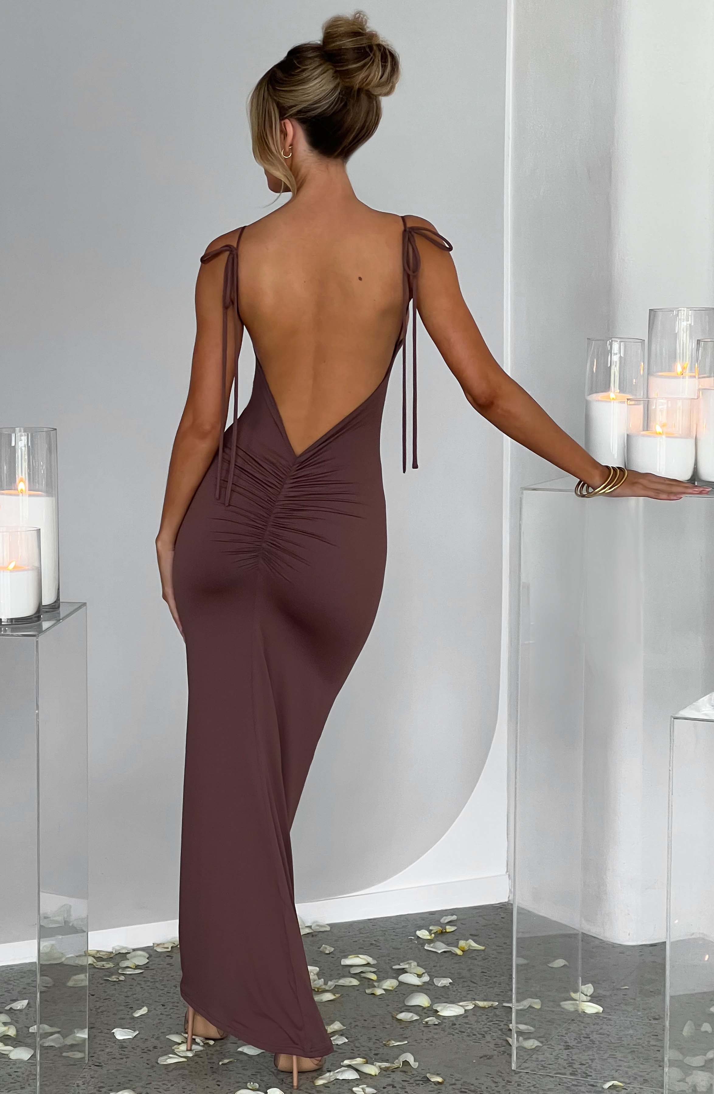 Sanya Maxikleid - Schokolade