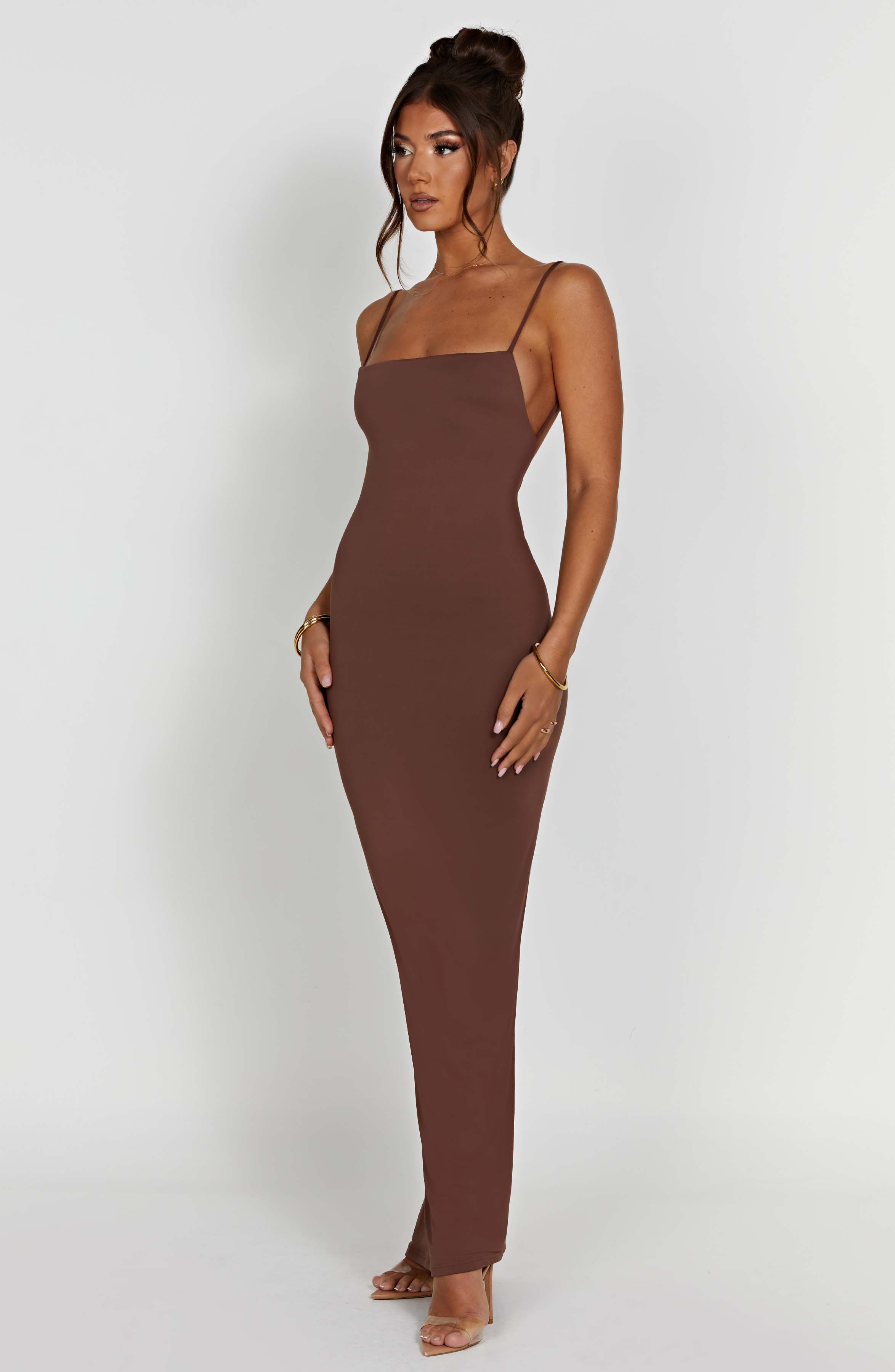 Sanya Maxikleid - Schokolade