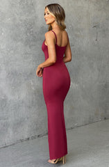 Saskia Maxikleid - Kirsche