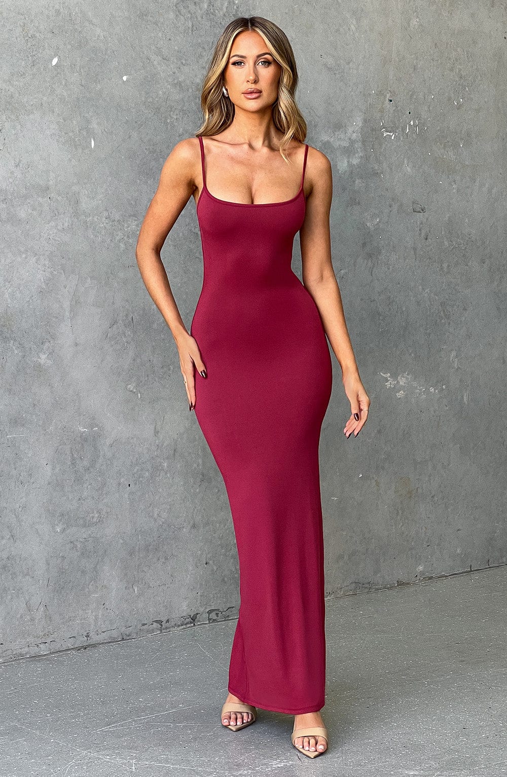 Saskia Maxikleid - Kirsche