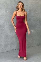 Saskia Maxikleid - Kirsche