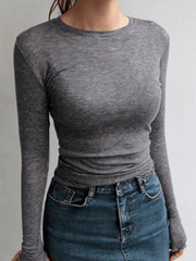 Sheer Long Sleeve T-Shirt