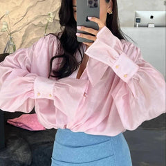 Silk Elegant Long Sleeve Blouse