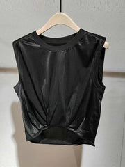 Slim Short Sleeveless Pullover Tank Top