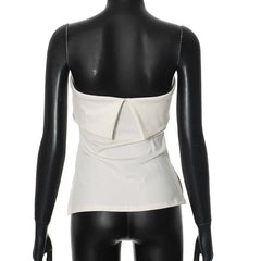 Solid Strapless Tube Top