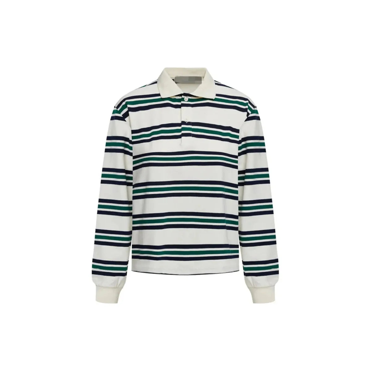 Striped Contrast Lapel T-Shirt