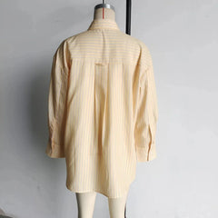 Striped Summer Button-Up Top