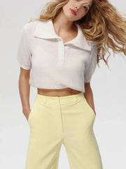 Summer Knitted Polo Shirt