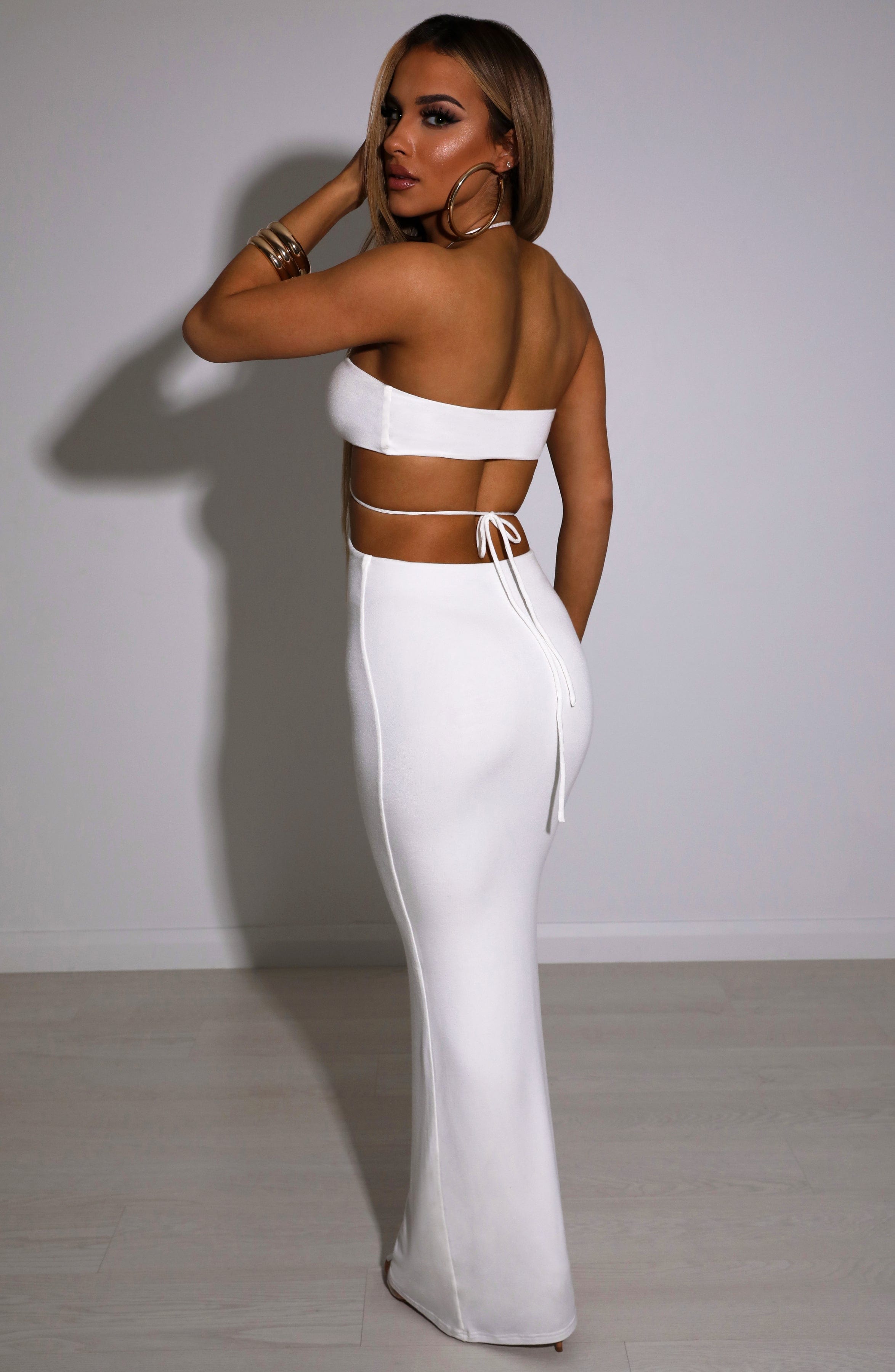 Tasha Maxikleid - Weiß