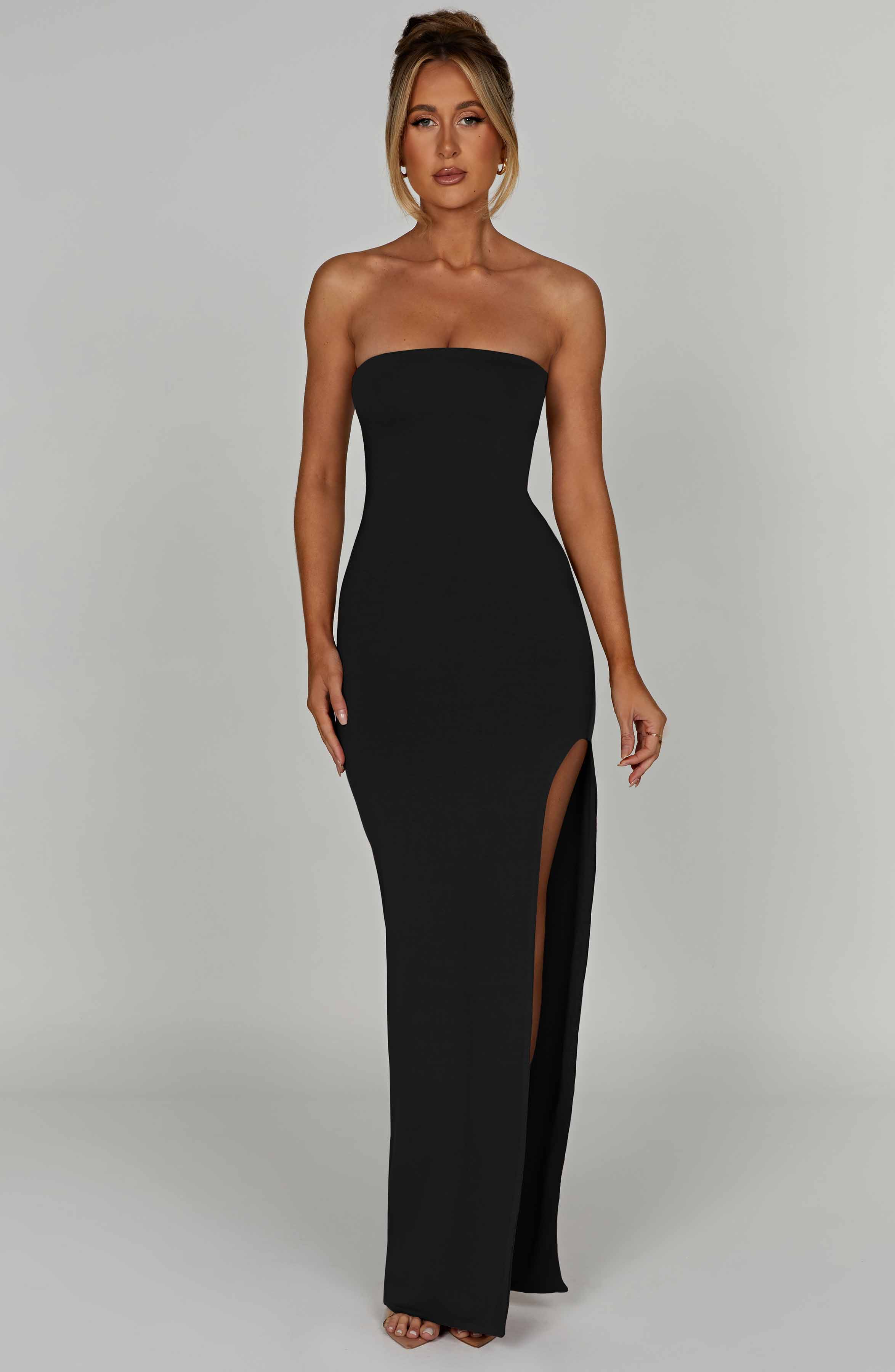 Teyana Maxikleid - Schwarz
