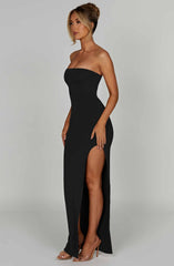 Teyana Maxikleid - Schwarz