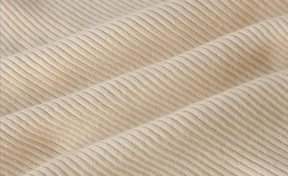 Tracksuit Turtleneck Sweater and Elastic Trousers Suits Knitted Two Piece Set