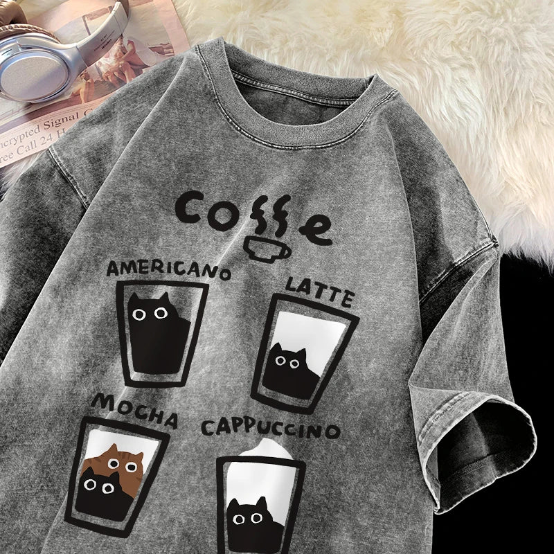 Trendy Cat Couple T-Shirt