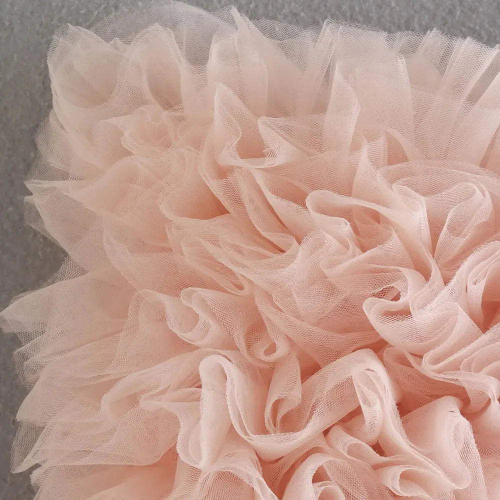 Tulle Pleated Cropped Bustier Camisole