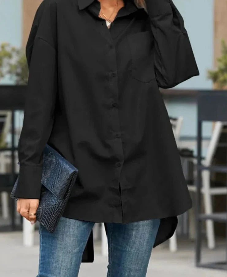 Tunic Tops Long Sleeve Plain Shirts