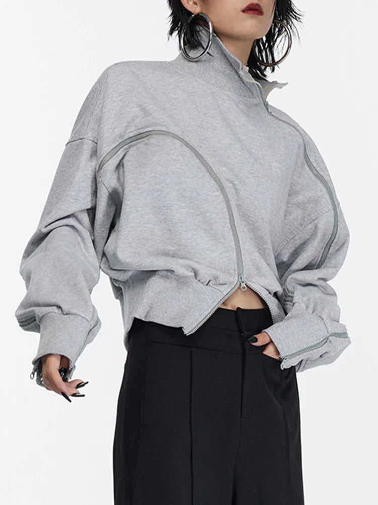 Turtleneck Zipper Pullover