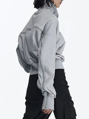 Turtleneck Zipper Pullover