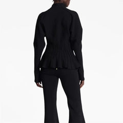 V-neck Heavy Crystal Button Knitted Cardigan
