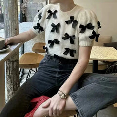 Versatile Round Neck Top Short Sleeves