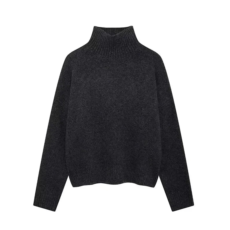 Burgundy Turtleneck Sweater
