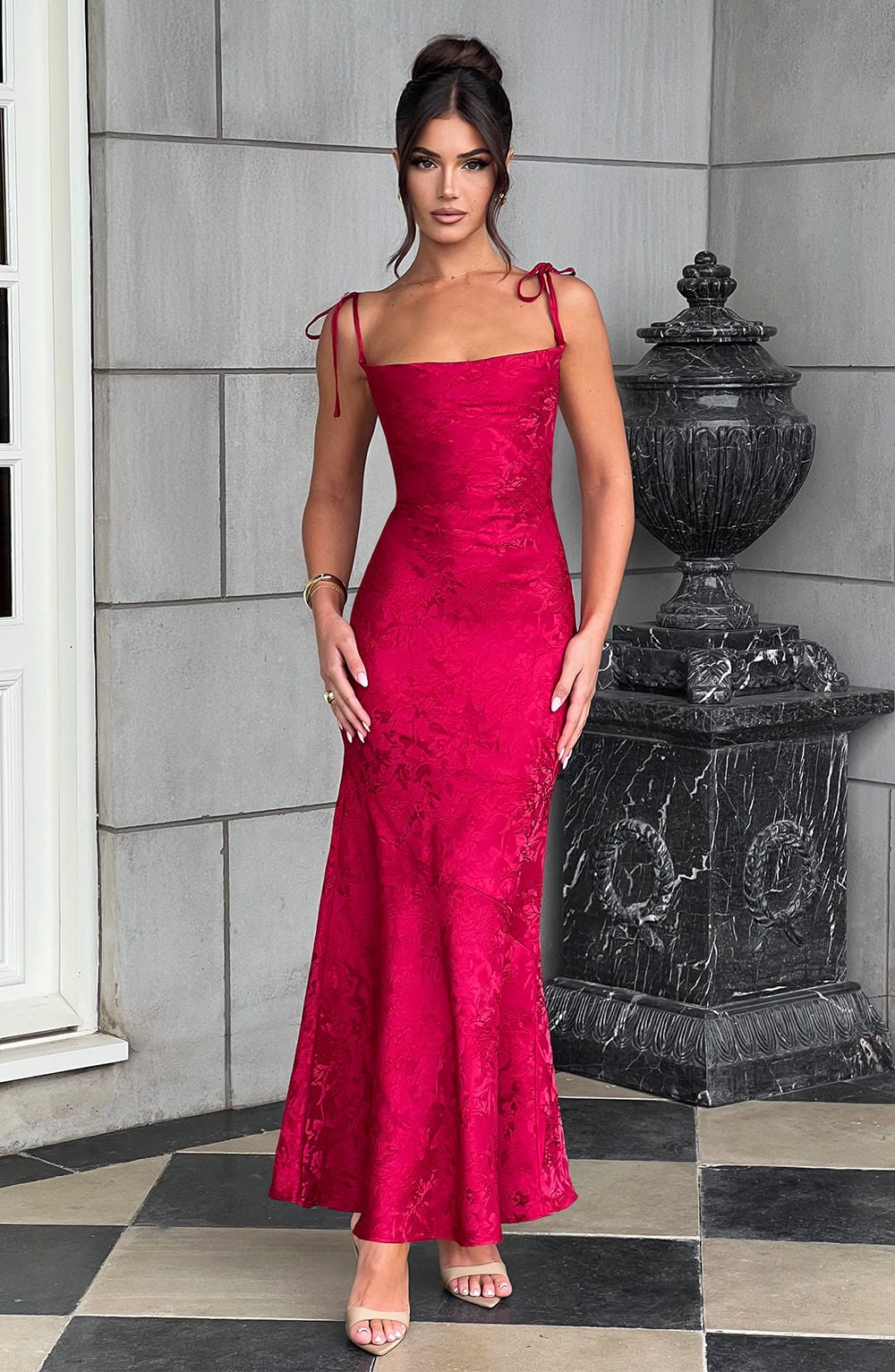 Whitney Maxikleid - Rot