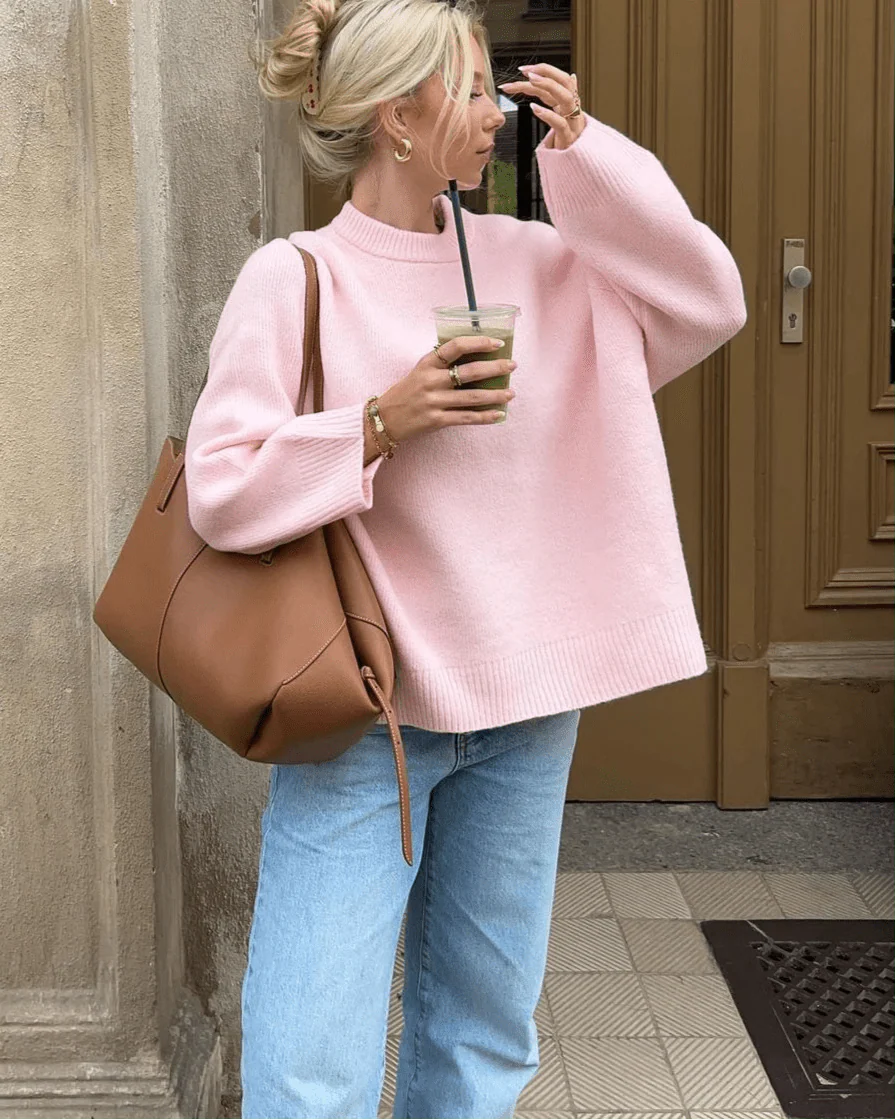 Women's Solid Knit Sweater
