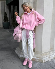 Zipper Pullover Sweater