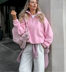 Zipper Pullover Sweater