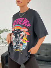 Wonderful Night Mushroom Skeleton Beach T-Shirts