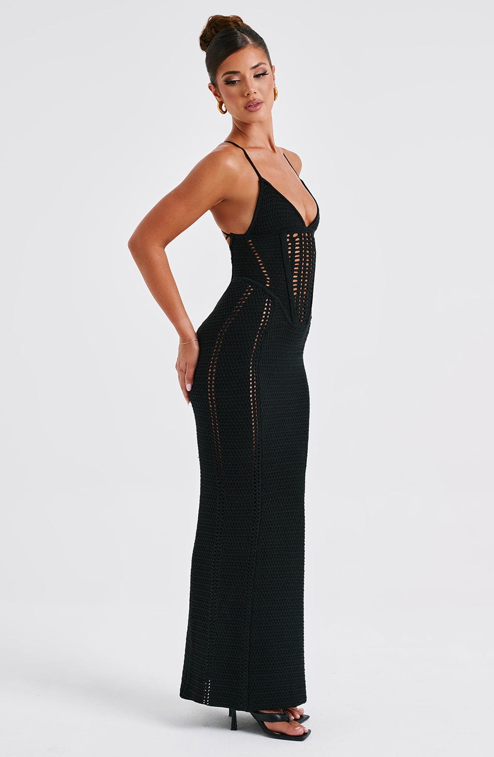 Xanthe Maxikleid - Schwarz